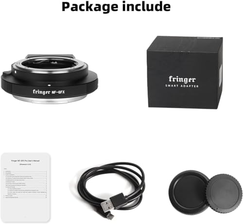 Ficha técnica Fringer NF-GFX Adaptador de montaje de lente de cámara con enfoque automático y apertura electrónica integrada para Nikon D G E compatible con Fuji Fujifilm GFX100s 50R 50S - Fernando Cortés
