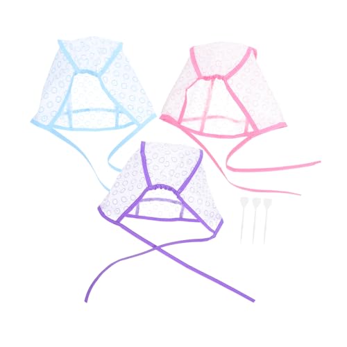 FOMIYES 3 Juegos Gorras para Mechas con Ganchos de Crochet Kit Profesional de Herramientas para Teñir Cabello Salones y Hogar Gorras Reutilizables para Resaltar Color con Aislamiento