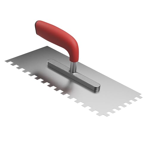 1A MEISTERKELLE Edelstahl Fliesenkelle 6er Zahnung