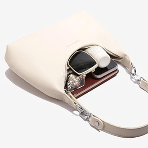 Slouchy Bags for Women PU Leather Shoulder Purse Tote Handbag Crescent Bag Zipper Closure Top Handle Bag 20253