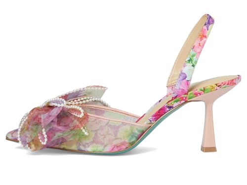 Betsey Johnson Women's Kelli Heeled Pump, Bright Floral, 8.54