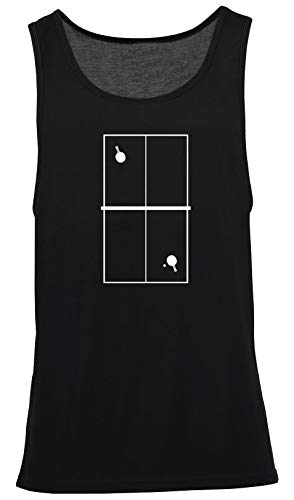 Image of Hippowarehouse Table Tennis Table Vest Scoop Sleeve Unisex Tank top Black