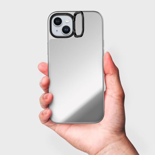 Coque antichute iPhone 15 Plus CASETiFY évite les bris d'écran miroir MagSafe argent