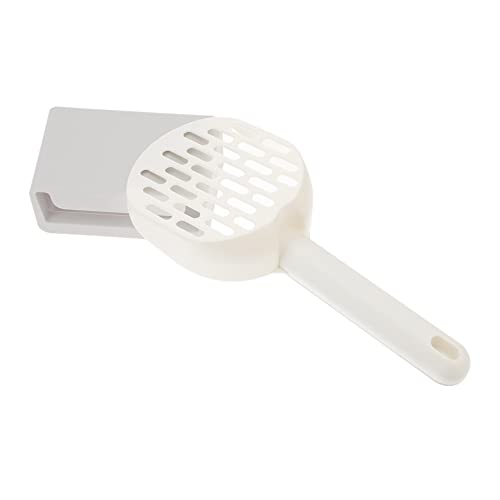 ノーブランド品 1 セット ボックス 猫砂シャベル ゴミ ペットクリーニングキット パラ 駆虫 猫用自動洗浄トイレ フード付き猫砂トレイ クリーン 廃棄 猫シャベル トラッパー 役職 Abs 白い