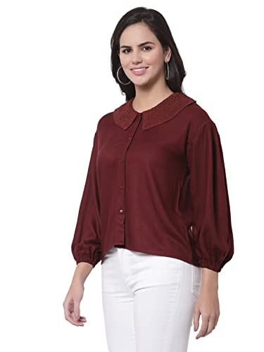 Image of Style Quotient Women Pink Casual Shirt