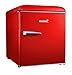 MaxxHome Mini Frigo de Chambre 48L - 230V, réfrigérateur de table à une porte, adapté à la maison, au bureau et à d'autres applications domestiques - (Couleur rouge/)