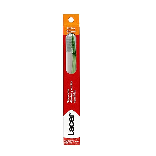 LACER - Cepillo de Dientes Extrasuave, Para Hiperestesia Dental, Ideal Encías Delicadas, Filamentos Tynex, Máxima Eficacia, Elimina la Placa Bacteriana