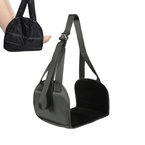 Whrcy Hamaca de pie de avión, reposapiés de avión, Sling de pie ajustable para avión, Accesorios de muebles de trabajo, almohadas de viaje, equipaje manual para la comodidad