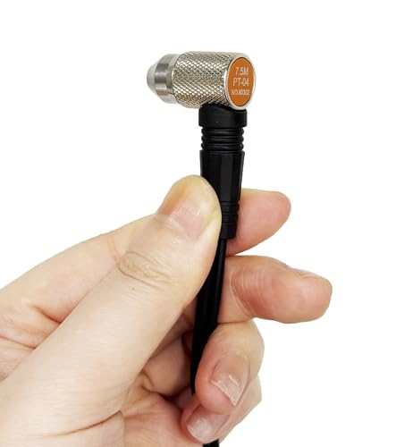 Transductor de Medidor de Espesor Ultrasónico Sensor de Punta de Dedo PT-04 Sonda Diámetro de Cristal 0.16'' Frecuencia 7.5MHz Rango 0.03'' a 0.5'' para Inspección de Defectos Internos de Piezas Metálicas miniatura 5