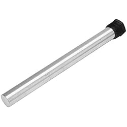 Ablandador De Agua Para Calderas Varilla de ánodo de fondo plano negro 21X320mm NPT3 / 4, varilla de magnesio pulido fino sólido anticorrosivo, para calentadores de agua eléctricos propiedades de ablandamiento de agua