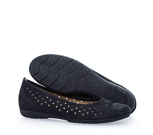 Foto von Gabor Damen Klassische Ballerinas, Frauen Flats,Sommerschuhe,Slipper,Ballerina-Schuhe,Ballett-Schuhe,Ballet-Flats,Nightblue,38 EU / 5 UK