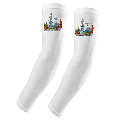 Manchons pour bras cathédrale Saint-Basile Moscou protection UV cyclisme