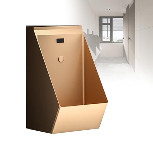 男性用タッチレス自動センサーステンレススチール壁掛け小便器 - バー、ホテル、ガレージ、公共トイレに最適 - 衛生的で効率的、モダンなデザイン