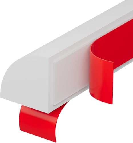 VallisCo Flexible Quarter Round Trim Molding, 118 Inch White Peel and Stick Silicone Edge Trim for Wall, Floor, Cabinet, Countertop, Backsplash – Self Adhesive Molding for Corners and Baseboards