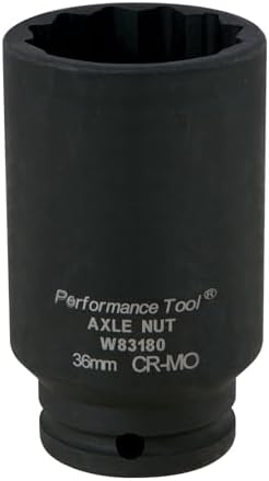 Lisle 31510 9-Pin Axle Nut Socket For GM Trucks - Remove/Install Hub Nut On Silverado/Sierra 2500/3500 Dual Rear Wheel