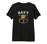 NAVY DAMN THE TORPEDOES, FULL SPEED AHEAD Premium Tri-blend T-Shirt