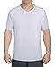 Men's Organic Bamboo V Neck T-Shirt (X-Large, White)