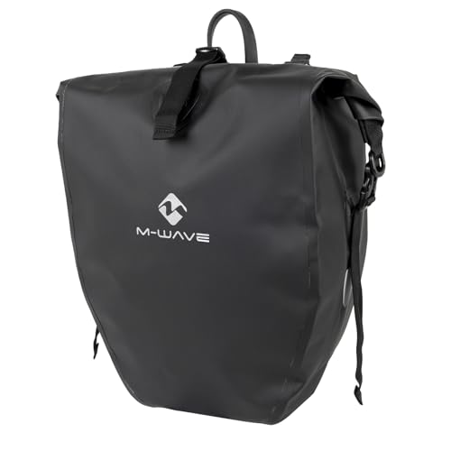 Sacoche M-wave Downtown Single Flex Pannier 22l One Size pour porte-bagages vélo de ville
