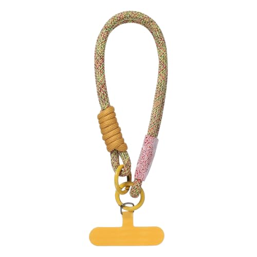 PATIKIL Cell Phone Wrist Lanyard, Universal Phone Wrist Lanyard Hand Wrist Strap Anti Theft Strap with Pads, Yellow