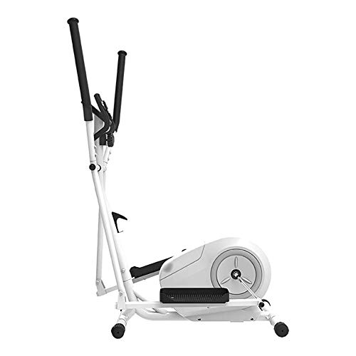 Image of Elliptical Machine Small Mini Space Walker with 8 Levels of Resistance Cardio Fitness Workout Machine Without Seat White