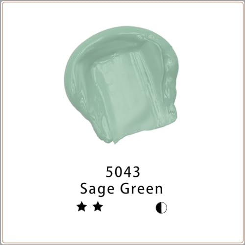 Image of Artecho Sage Green Acrylic Paint 500ml / 17oz Large Bottle