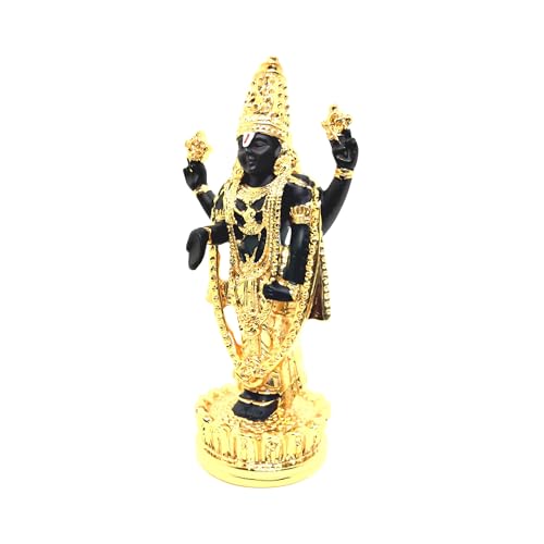 Estatua Balaji Dorada de Metal 5 pulgadas miniatura 4