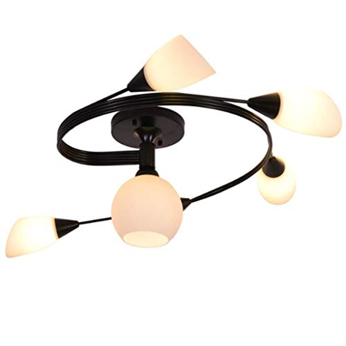 Lustre LED design en anneau pour salon et salle à manger moderne