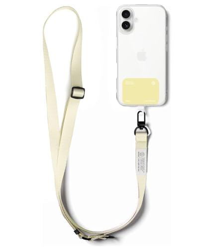 Image of Ringke Holder Link Snap Hook Lanyard [Crossbody Strap + Tether Tab] Adjustable Anti-Theft Shoulder Neck Strap with Durable Nylon Weave Patch for Universal Phone Cases - Maple Brown