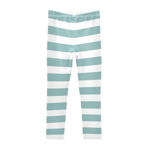 DOMIKING Teal Girl's Leggings Pants Kids' Yoga Pants Stretchy Athletic Leggings Bottoms 4 Years2
