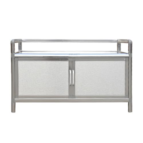 Mesa de trabajo de cocina comercial de acero
