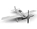 Airfix North American P51-D Mustang Plastic Model Kit, 96 months to 1188 months, Small, Clear, 147 pieces