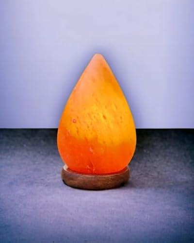 Saltbay Lampe de sel Himalaya Goutte d'eau avec variateur de lumière Taille L
