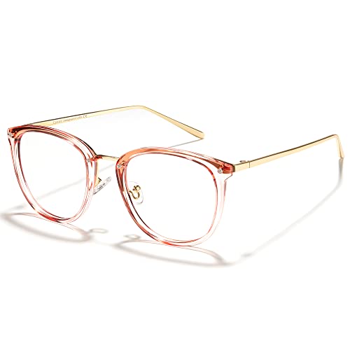 Image of Cyxus Stylish Blue Light Glasses for Woman, Lightweight Computer Glasses for Screen Time Anti Eye Strain for Work, Daily Use