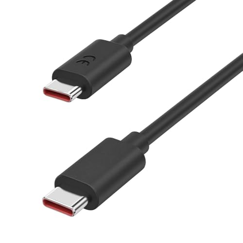 Image of Original 68W Turbo C-Type Fast Charging 3.3Ft Cable Compatible with Motorola Edge 60 Pro /Edge 50 Pro /Razr 50 Ultra /Moto G84 /G54 /Moto E40 /Moto G35 /Edge 40 Neo -Black (3+3 Month Warranty)
