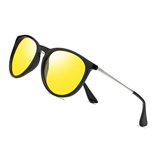 Image of HAOLOTA Night Vision Glasses for Driving Anti Glare, Polarized Nighttime Safety Glasses for Women Men UV400 Protection