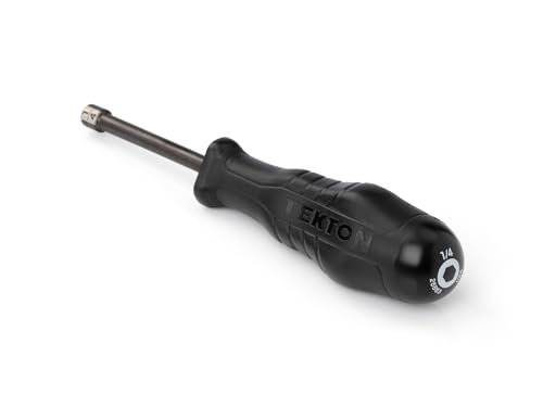 Image of TEKTON 1 /4 Inch High-Torque Black Oxide Blade Nut Driver | 26863 | Made in USA