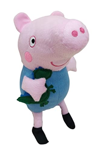 4 Bonecos Pelúcia Familia Peppa Pig Irmão George Papai Mamãe Pig e Pepa 30 Cm Pelucias