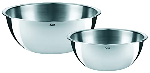 Set de 2 tazones de acero inoxidable para cocina miniatura 1