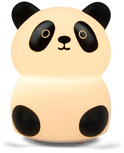 Lámpara de noche recargable con diseño de panda y balón miniatura 2