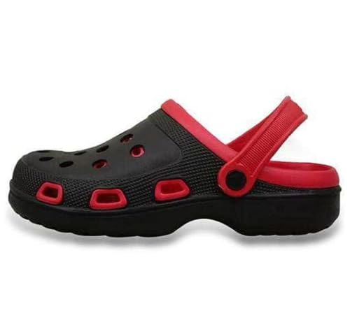 Image of IAgri Light Weight | Best Fit | Anti Skid | Water Resistant | Cushioned Clogs for Men - Black - 8 UK