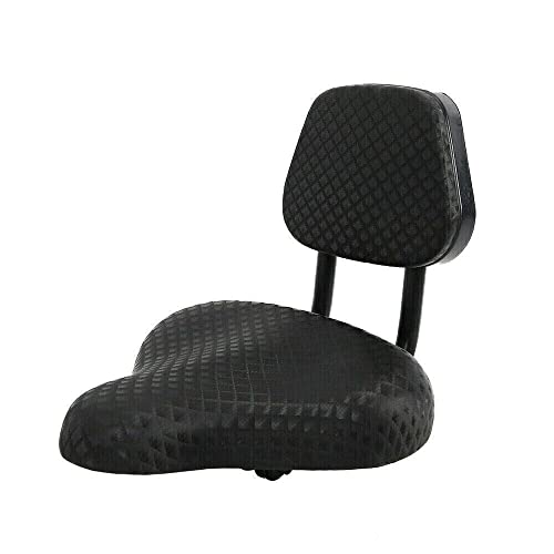 Backrest Saddle Bike Seat, Replacement Soft Back Rest Universal Wider Tricycle Saddle With Backrest Pu Cushion Covered, Oversize Thicken Foam Bicycle Saddle Pad #TOP2