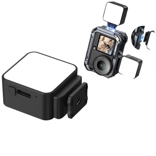 OURHZTB �|�P�b�g3 ���CLED�r�f�I���C�g DJI Action�V���[�Y�J�����A�N�V����6�t�B�����C�g �R�[���h�V���[�}�E���g�t���A3�F���[�h �[�d�� Vlogging�t�B���Ɩ��A�N�Z�T���[