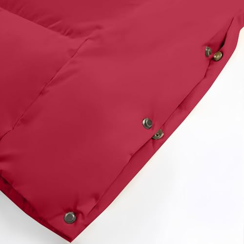 Abrigos de invierno para mujer con capucha chaqueta parka acolchada talla grande 3