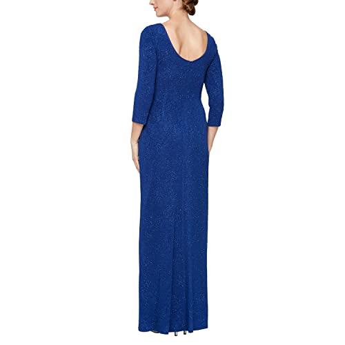 Image of Alex Evenings Women's Long Dress with Knot Front Detail