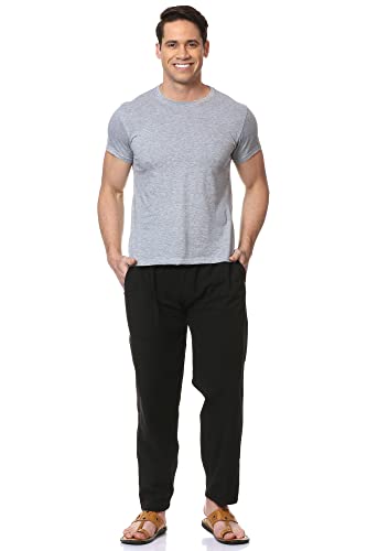 Image of Aatman One Size Men's Eco-Friendly Cotton Pyjama Pack of 2 | Fits Waist Size 28 to 36 Inches