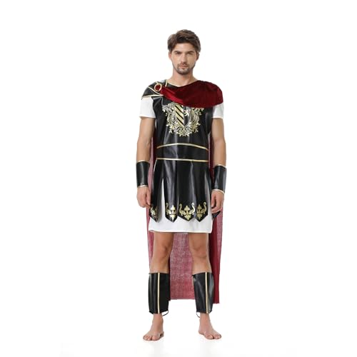 Colorful Men's Roman Soldier Halloween Costume
