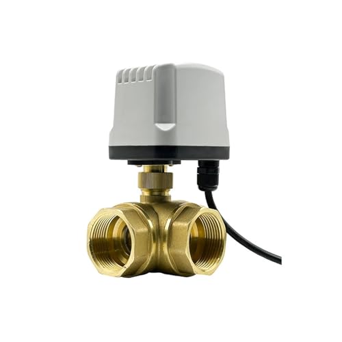 Btzsxia ZHANGXIAOFEI 1/2 Inch 3/4 Inch 1 Inch 2 Inch 3 Way Waterproof Motorized Ball Valve Electric Ball Valve Brass Ball Valve Three Line Two Way Control cover