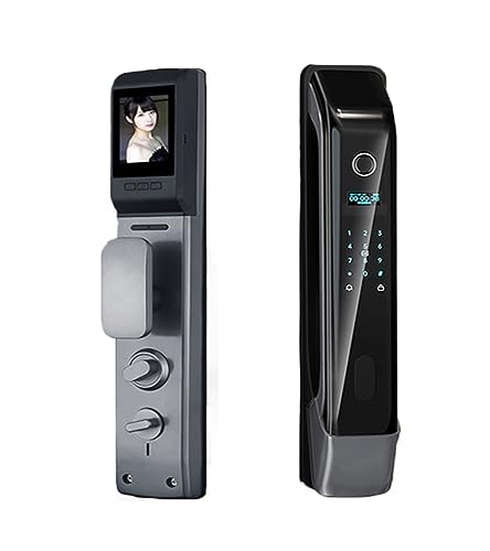 Serrure porte empreintes digitales avec déverrouillage automatique 3D et caméra Tuya