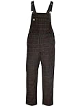 Big Bill Premium All Wool Heavyweight Wool Hunting and Shooting Bib Overalls to Size 5X in Adirondack Plaid Pattern Made in Canada, L