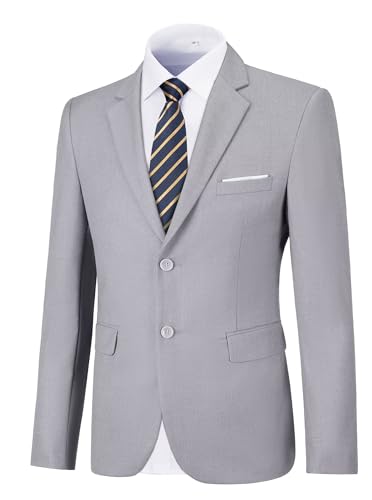 Light Grey Men's Casual Sport Coat - Business Blazer for Men - XXL